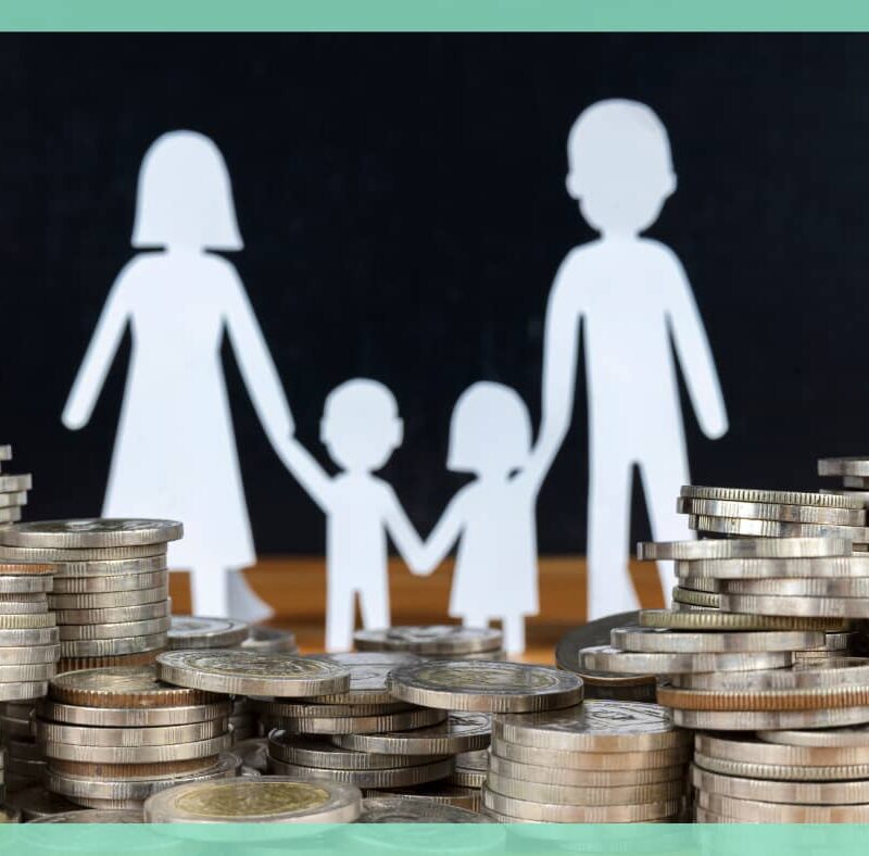 Børnepenge mønter familie coverbillede